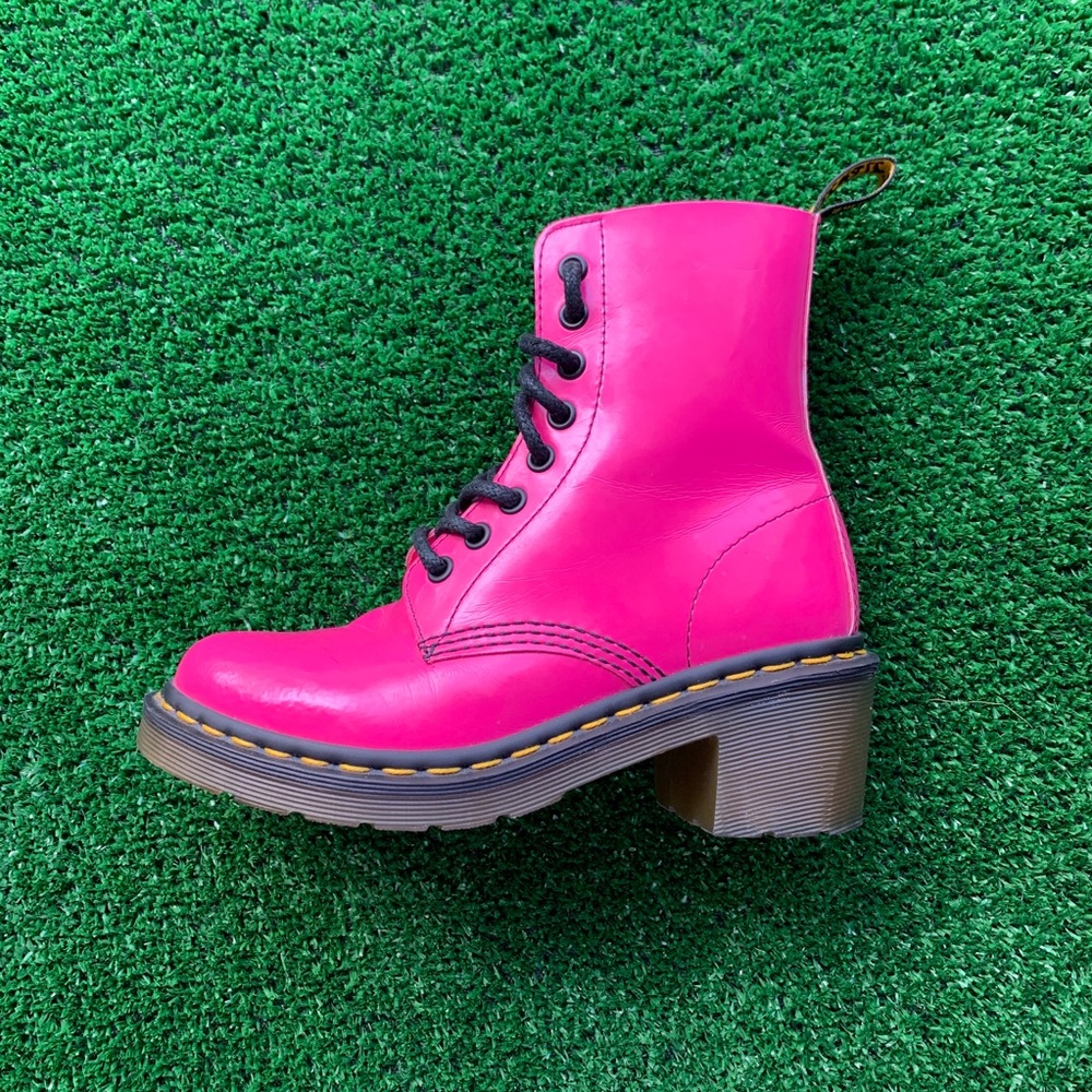 Hot Pink Doc Martens Combat Boots Size 5